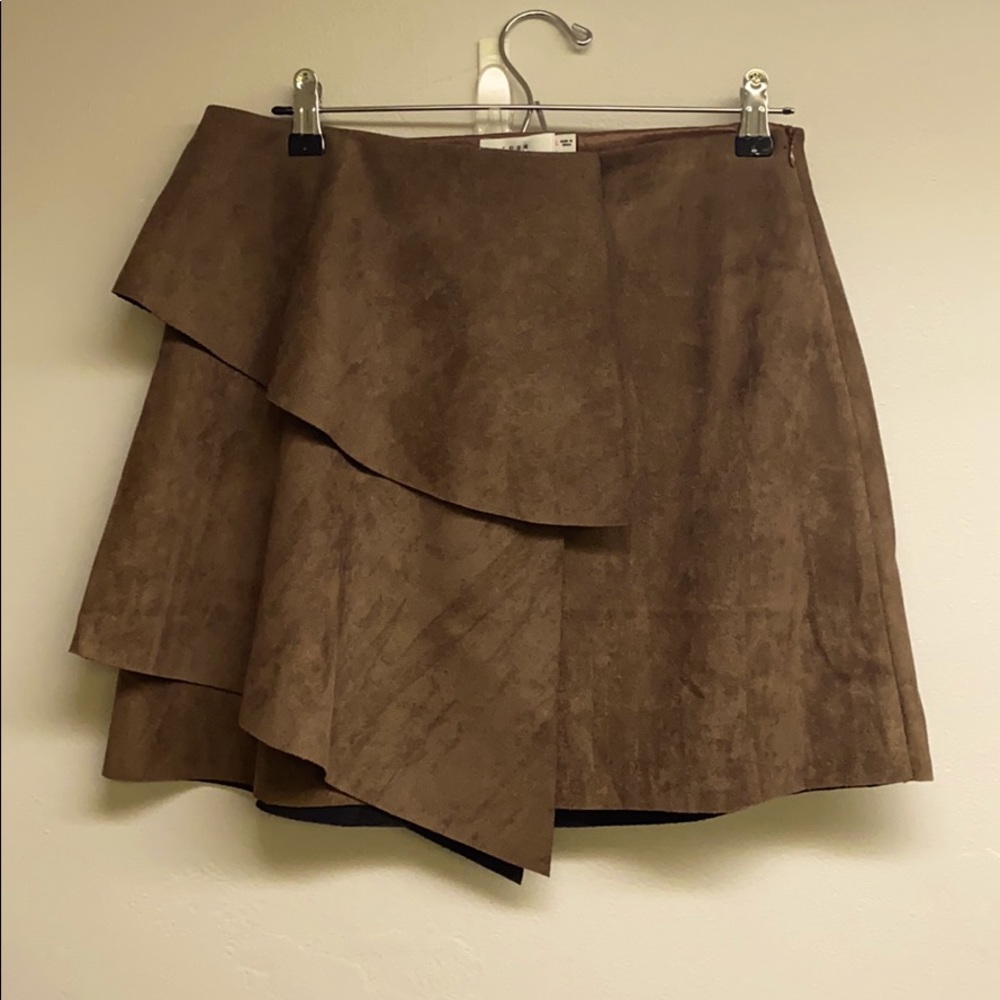 Brown Suede Skirt